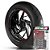 Adesivo Friso de Roda M1 +  Palavra BLACKLINE FXS + Interno P Harley Davidson - Filete Vinho - Imagem 1