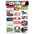 Cartela Individual Motocross M1 - PT1 Ohlins, Toy, AGV Adesivos Stickers - Imagem 1
