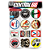 Cartela Individual Logos Antigos M1 - PT3 Adesivos Stickers - Imagem 1