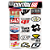 Cartela Individual Motocross M1 - PT8 Adesivos Stickers - Imagem 1