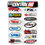 Cartela Individual Motocross M1 - PT7 Adesivos Stickers - Imagem 1