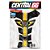 Tankpad Royal Enfield Adesivo Orbital Preto e Amarelo - Imagem 1