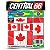 Kit 8 Adesivos Bandeiras Países Envernizado Canadá - Imagem 1