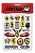 Mini Cartela Kit Adesivos Ferrari Resinado - Imagem 1