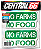 Adesivo Resinado 2x No farms no food - Imagem 1
