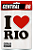 Adesivo I Love Rio Resinado - Imagem 1