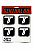 KIT 4 Adesivos Volante Troller Preto Prata - Imagem 1