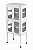 Armário Vitrine 2 Portas Visor em Acrílico - Salutem - Imagem 1