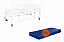 Kit Cama Hospitalar Fowler 150Kg C/ Rodizio e Colchão D33 - Salutem - Imagem 3