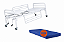 Kit Cama Hospitalar Fowler 150Kg C/ Rodizio e Colchão D28 - Salutem - Imagem 3