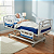 Kit Cama Hospitalar Fowler Injetada Elevação 3 Manivelas e Colchão D-28 - Salutem - Imagem 2
