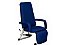 Poltrona Articulável Luxo Estofada Azul Marinho - Salutem - Imagem 1