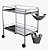 Carro para Curativo Inox com Balde e Bacia - Salutem - Imagem 1