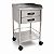 Mesa Auxiliar de Anestesia Aço Inox 40x40x100cm com Rodízio Remanufaturado - Salutem - Imagem 1