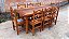 Mesa rustica com 8 cadeiras - Imagem 1
