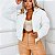 Jaqueta Puffer Paetê Branco - Imagem 1