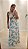 Vestido Longo Estampado Azul Amélia U - Imagem 1