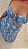 Vestido Longo Amélia Estampado Azul - Imagem 4