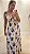 Vestido Longo Estampado Amélia Off/ Azul escuro - Imagem 1