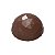 CW12024 - Fôrma de policarbonato para bombom - meia esfera 3cm facetada - Imagem 1