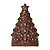 CW12051 - Fôrma de policarbonato para chocolate modelo Árvore de Natal - Imagem 1