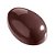 CW1317 - Fôrma de policarbonato para chocolate modelo Ovo de Páscoa liso - 4,3cm - Imagem 1