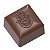 CW12139 - Fôrma de policarbonato para chocolate modelo bombom quadrado Mão de Fátima - Imagem 1
