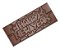 CW12026 - Fôrma de policarbonato para chocolate modelo tablete "Happy New Year" (45g) - Imagem 1