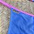Biquíni Cortininha e Calcinha Fita Azul Bebê com Rosa - Imagem 3