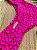 Biquíni Decote V e Calcinha Borboleta Vermelho Onça Rosa Neon - Imagem 4