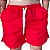 Shorts Masculino Bermuda Tactel com Cordão e Elástico Vermelho - Imagem 1