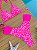 Biquíni Cortininha e Calcinha Borboleta Rosa com Onça Neon - Imagem 2
