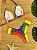 Biquíni Cortininha e Calcinha Borboleta Arco Iris Listras Colorida - Imagem 2