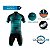 Conjunto Masculino Ciclismo Mountain Be Fast Azul Bermuda e Camisa - Imagem 3