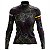 Camisa Ciclismo Mountian Bike Feminina Pro Tour Caveiras Manga Longa - Imagem 1