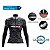 Camisa Ciclismo MTB Feminina Pro Tour Folhas Dry Fit Proteção UV+50 - Imagem 3