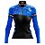 Camisa Ciclismo Mountain Bike Feminina Mandala Azul MOD 70 - Imagem 1