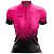 Camisa Ciclismo Mountain Bike Feminina Rosa Pingos Dry Fit Proteção UV+50 - Imagem 1