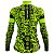 Camisa Ciclismo MTB Feminina Pro Tour Verde Peças Dry Fit Proteção UV + - Imagem 2