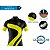 Camisa Ciclismo Masculina Mountain Bike Pro Tour Engrenagem Amarela Dry Fit Proteção UV + 50 - Imagem 3