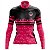 Camisa Ciclismo Feminina MTB Feminina Pro Tour Bike Rosa Manga Longa Dry Fit Proteção UV + 50 - Imagem 1