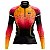 Camisa Ciclismo Mountain bike Feminina Pro Tour Pôr do Sol Dry Fit proteção UV+50 - Imagem 1
