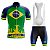 Conjunto Ciclismo Bretelle e Camisa Brasil Forro em Gel - Imagem 1