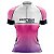 Camisa Ciclismo MTB Feminina Pro Tour Degrade Rosa Dry Fit Proteção UV+50 - Imagem 1