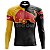 Camisa Ciclismo Masculina Mountain Bike Red Bull Preta Manga Longa Dry Fit Proteção UV+50 - Imagem 1