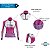 Camisa de Ciclismo Feminina Mountain Bike Pro Tour Tijolinhos Manga Longa Dry Fit Proteção UV+50 - Imagem 4