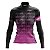 Camisa de Ciclismo Feminina Mountain Bike Pro Tour Bikes Rosa Manga Longa - Imagem 1