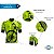 Camisa Ciclismo Pro Tour Premium Bike Flúor Zíper Total - Imagem 4