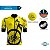 Camisa Ciclismo Pro Tour Premium Bike Amarela Zíper Total Unissex Proteção UV+50 - Imagem 3