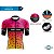 Camisa Ciclismo Pro Tour Premium Bike Elos Rosas Unissex Proteção UV+50 Barra Siliconada - Imagem 3